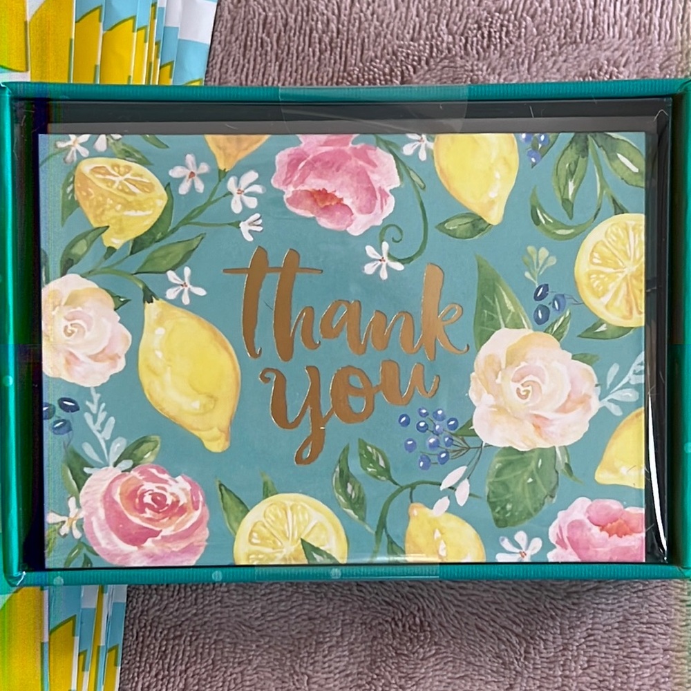 48pc set Thank You Cards & Poly mailers bundle Lemons - Picture 6 of 9